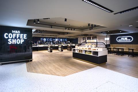 The new-look coffee shop in M&S's Pantheon store